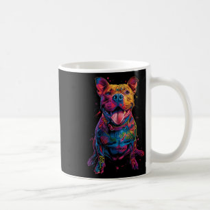 Hund Tattoos Pitbuli Tattoooed farbenfrohe tattooi Kaffeetasse