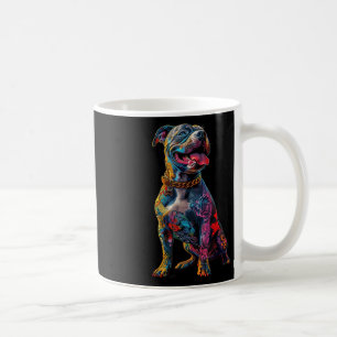 Hund Tattoos Pitbuli Tattoooed farbenfrohe tattooi Kaffeetasse