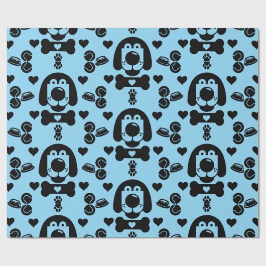 Hund Themed Geschenk Geschenkpapier (Flach)