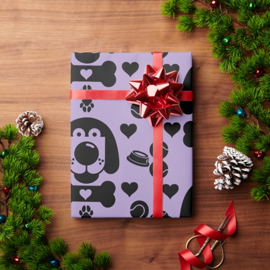 Hund Themed Geschenk Geschenkpapier (Feiertagsgeschenk)