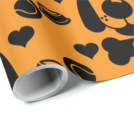 Hund Themed Geschenk Geschenkpapier (Rolleneckpunkt)