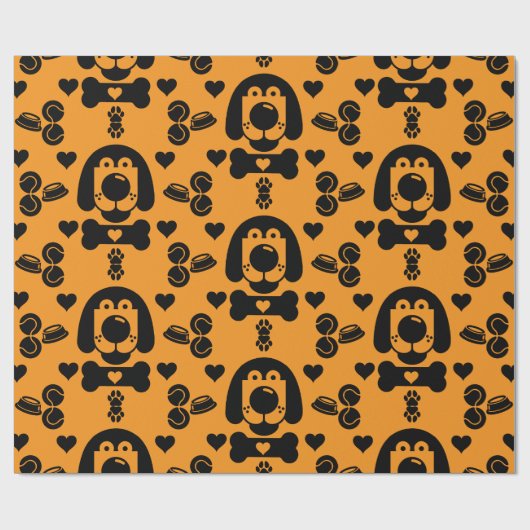 Hund Themed Geschenk Geschenkpapier (Flach)