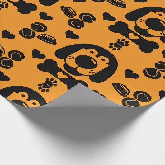 Hund Themed Geschenk Geschenkpapier (Ecke)
