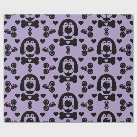 Hund Themed Geschenk Geschenkpapier (Flach)