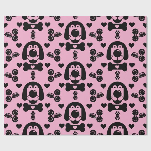 Hund Themed Geschenk Geschenkpapier (Flach)