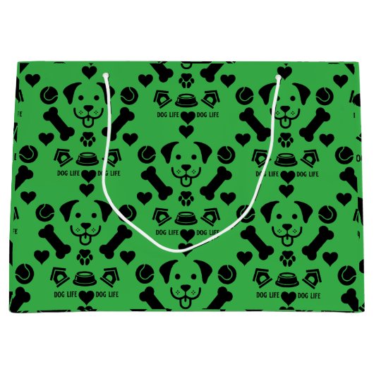 Hund Themed Geschenk Große Geschenktüte (Vorderseite)