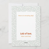 Hund Tier Geburtstag Hund Hearts Gingham Muster Feiertagskarte (Rückseite)