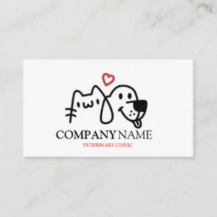 Hund Tier Haustier Logo Tierklinik Visitenkarte