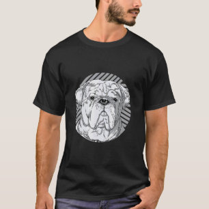 Hund Tier Realistisches Porträt Tier Mops Lieb T-Shirt