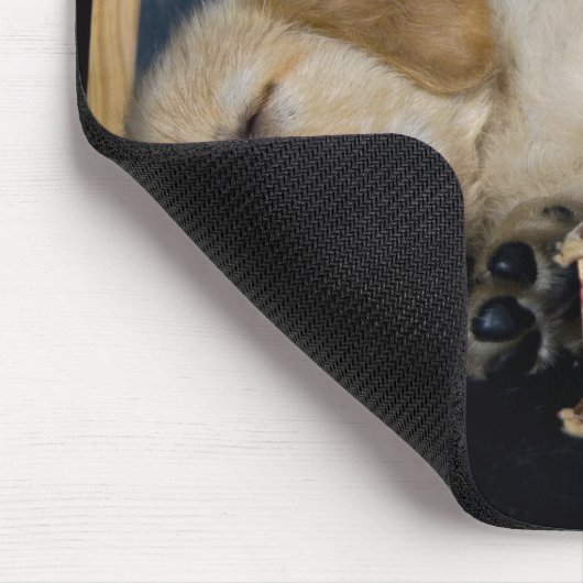 Hund Tired Mousepad (Ecke)