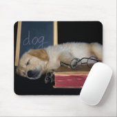 Hund Tired Mousepad (Mit Mouse)