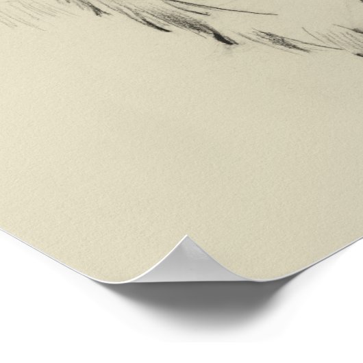 Hund Tired Poster (Ecke)