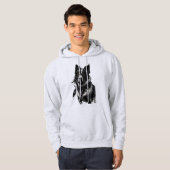 Hund, Träumer, Amulet, Talisman, Hoodie (Vorne ganz)