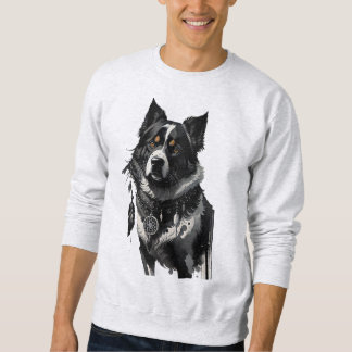 Hund, Träumer, Amulet, Talisman, Sweatshirt