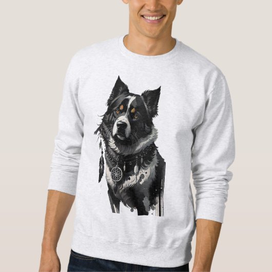 Hund, Träumer, Amulet, Talisman, Sweatshirt (Vorderseite)