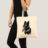 Hund, Träumer, Amulet, Talisman, Tragetasche (Vorderseite (Produkt))
