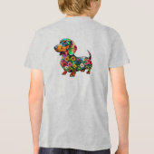 Hund Tri-Blend Shirt (Rückseite)