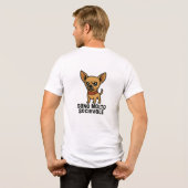 Hund Tri-Blend Shirt (Rückseite voll)