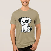 Hund Tri-Blend Shirt (Vorderseite)