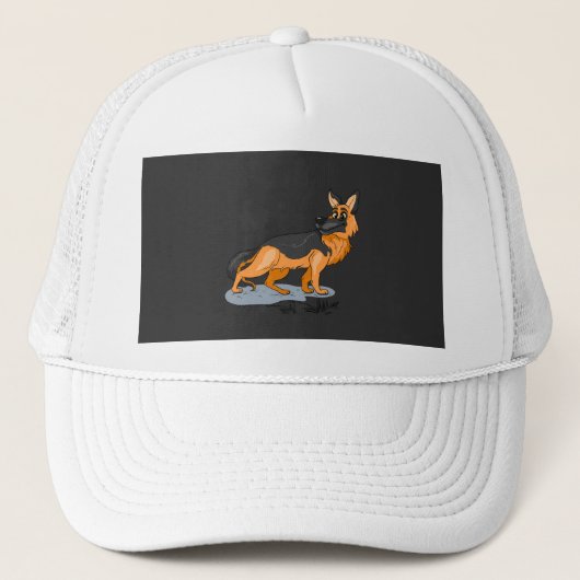 Hund Truckerkappe (Vorderseite)