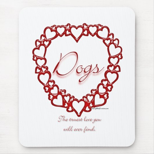 Hund True Love Mousepad (Vorne)