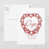 Hund True Love Postkarte (Vorne/Hinten)