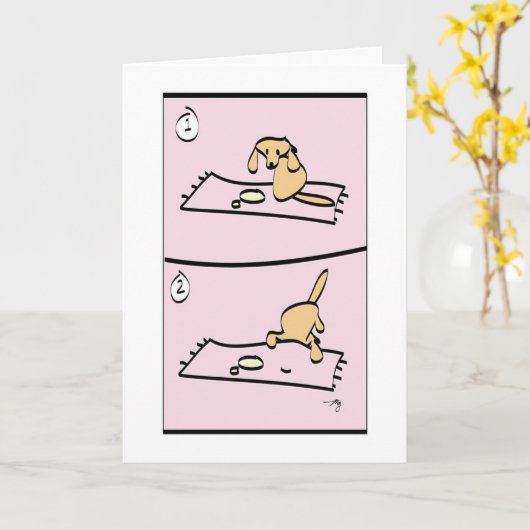 Hund tut mir leid! karte (Gelbe Blume)