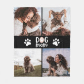 Hund über vier Foto Hunde Mama Fleecedecke (Vorderseite)