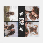 Hund über vier Foto Hunde Mama Fleecedecke (Vorderseite (Horizontal))