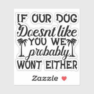 Hund-Überkleber | Funny Dog Sticker |
