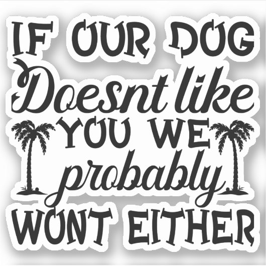 Hund-Überkleber | Funny Dog Sticker | (Vorderseite)