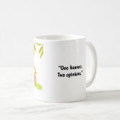 Hund-und-Affen-Cartoon Kaffeetasse (VorderseiteRechts)