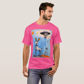 Hund und Alien Katze (Originalversion). T-Shirt (Vorne ganz)