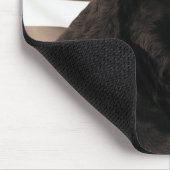 Hund und amerikanische Flagge Mousepad (Ecke)