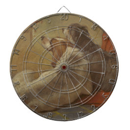 Hund und Bartollie (zwei Hunde) (Tiere) Dartscheibe