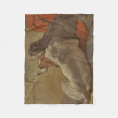 Hund und Bartollie (zwei Hunde) (Tiere) Fleecedecke (Vorderseite)