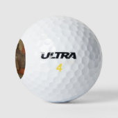 Hund und Bartollie (zwei Hunde) (Tiere) Golfball (Logo)