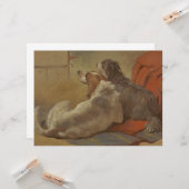 Hund und Bartollie (zwei Hunde) (Tiere) Karte (Vorderseite/Rückseite Beispiel)