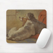 Hund und Bartollie (zwei Hunde) (Tiere) Mousepad (Mit Mouse)