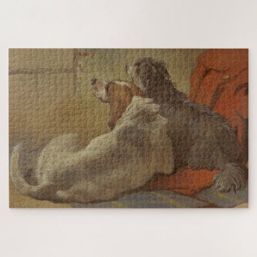Hund und Bartollie (zwei Hunde) (Tiere) Puzzle (Horizontal)