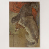 Hund und Bartollie (zwei Hunde) (Tiere) Puzzle (Vertikal)