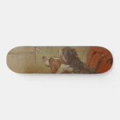 Hund und Bartollie (zwei Hunde) (Tiere) Skateboard (Horizontal)