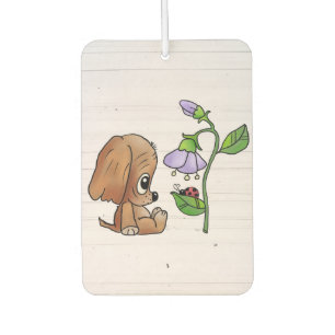 Hund und Blume    Autolufterfrischer