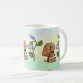 Hund und Blume Kaffeetasse (VorderseiteRechts)