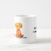 Hund und Ente Cartoon Kaffeetasse (Mittel)