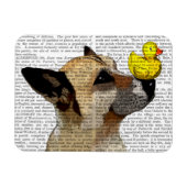 Hund und Ente Magnet (Horizontal)