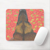Hund und Erdbeere Mousepad (Mit Mouse)