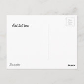 Hund und Frau auf einem Rocky Bluff Postkarte (Rückseite)