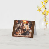 Hund und Hamster Vermisst Sie Grußkarte Karte (Gelbe Blume)