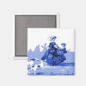 Hund und Huhn Magnet (Vorderseite/Rückseite)